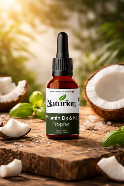 Vitamin D3 + K2 - 1.700 Tropfen (1.000 I.E.) - 50ml